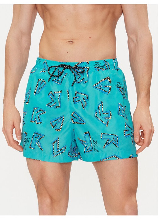 Ferfi rovidnadrag, Karl Lagerfeld, 303748395, Polieszter, Kek, Kék