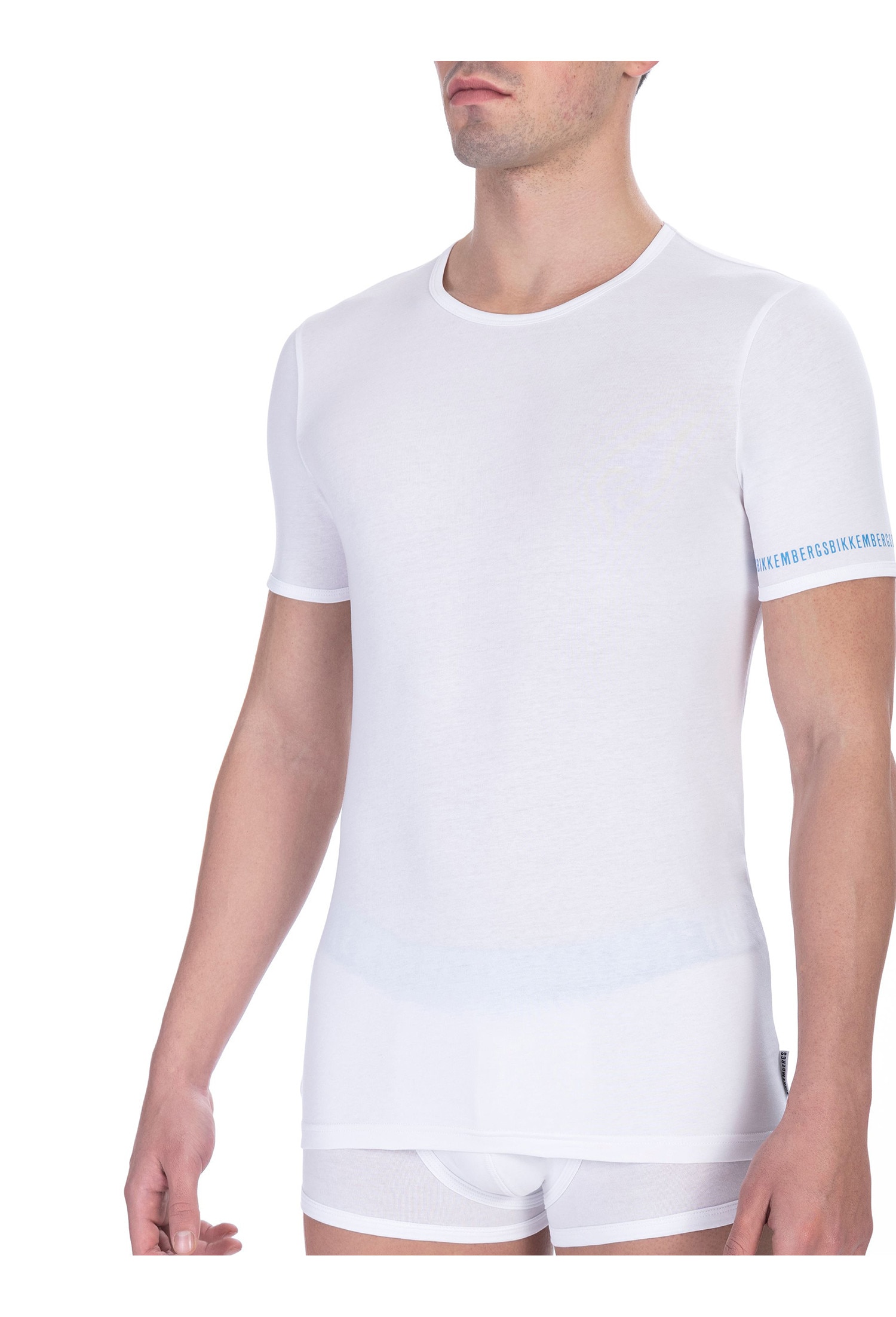 Bikkembergs, Set de top-uri slim-fit - 2 Piese, Alb, M - eMAG.ro