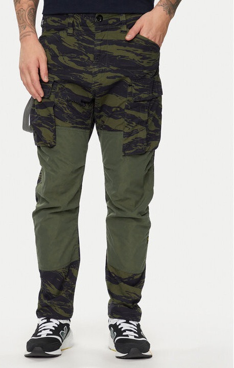 Pantaloni barbati, G Star Raw, 303804961, Bumbac/Bumbac, Verde, Verde