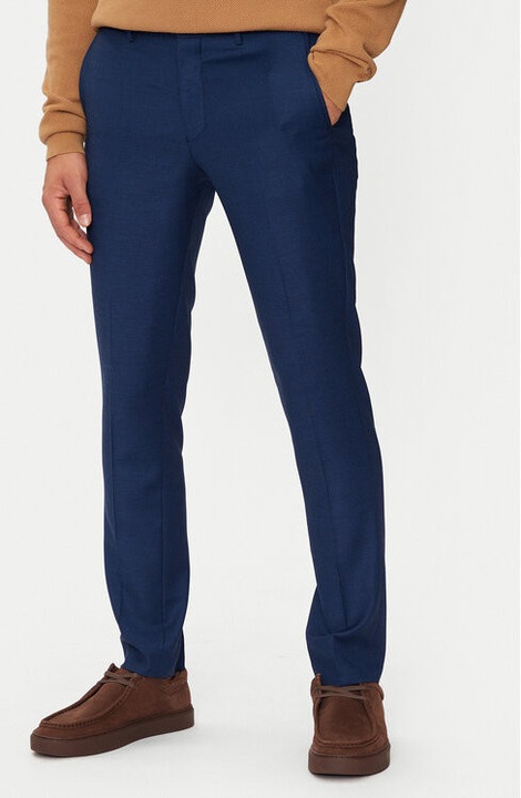 Férfi nadrág, Jack and Jones, 304513749, Újrahasznosított poliészter/Gyapjú, Kék, Kék