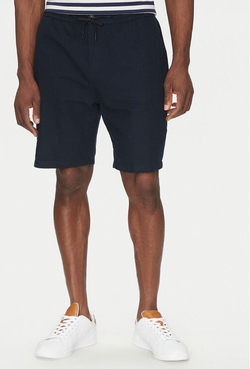 Férfi rövidnadrág, Scotch & Soda, 305342416, Pamut/Len, Kék, Kék