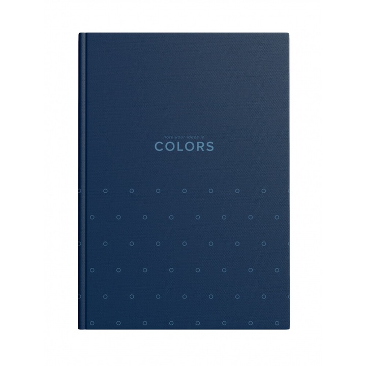 Caiet B5, 160 file, grafica geometrica, culoare albastra, format A4