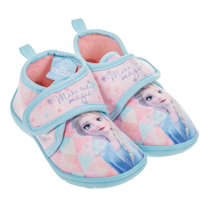 Lánycsizma, Frozen, rózsaszín, égszínkék talp, One Size INTL, többszínű szett