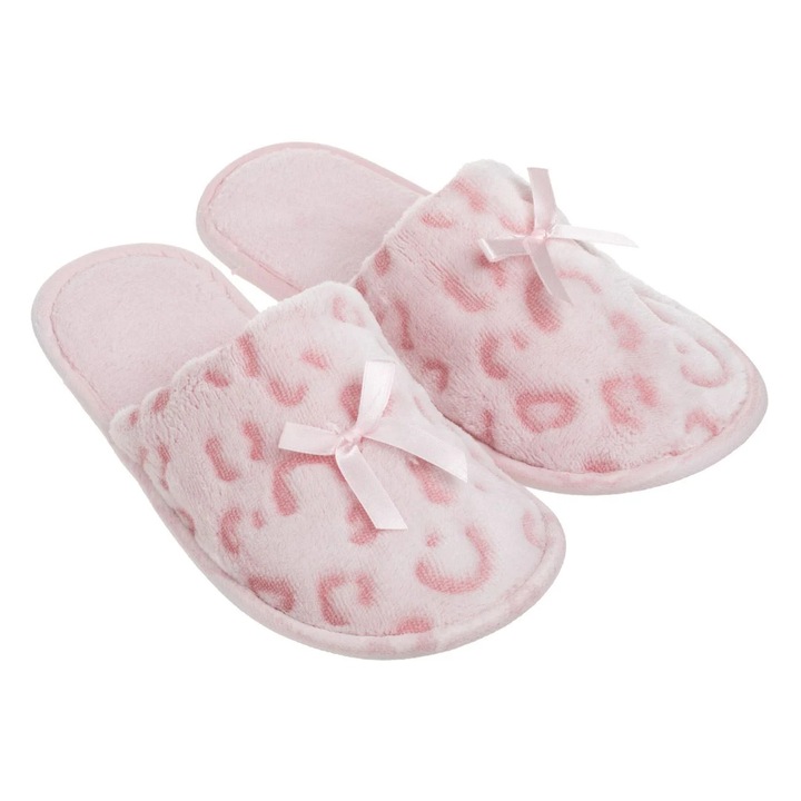 Papuci femei set, roz, multicolor, talpă antiderapantă, One Size INTL