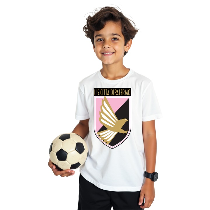 Tricou Sportiv copii UD Las Palmas, Alb