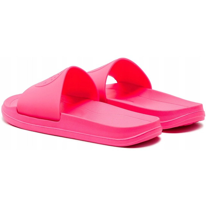 Papuci Dama, 4F, Originali, Sintetic, Roz, Flatform, Talpa Antiderapanta Eva, Curea Confortabila, Interior Texturat, Plastic De Inalta Calitate, Confortabil, Manopera De Inalta Calitate, Marime 36