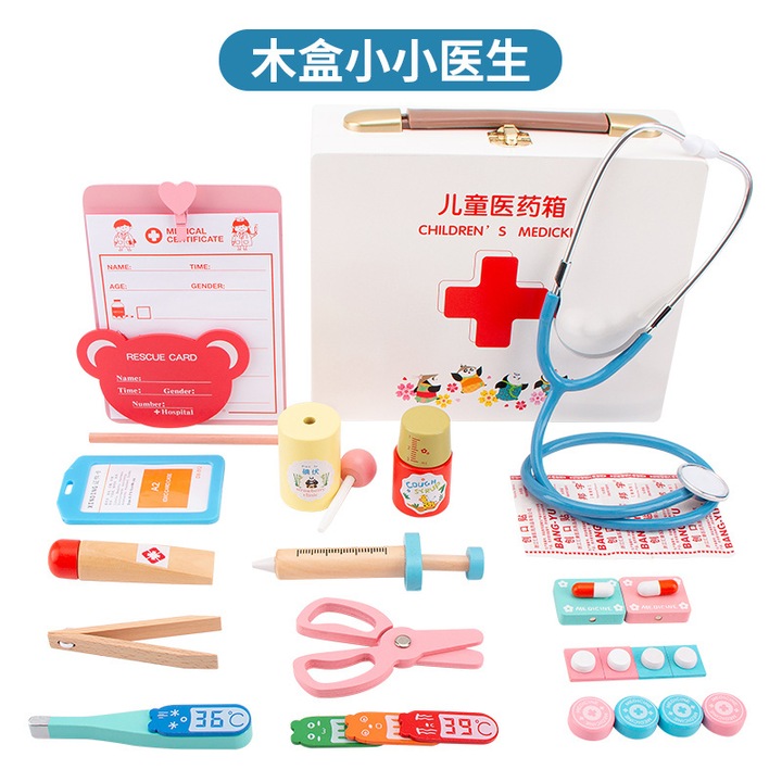 Комплект за игра „Доктор“, Tres, 20 части, ярки цветове, 26x22x11 см