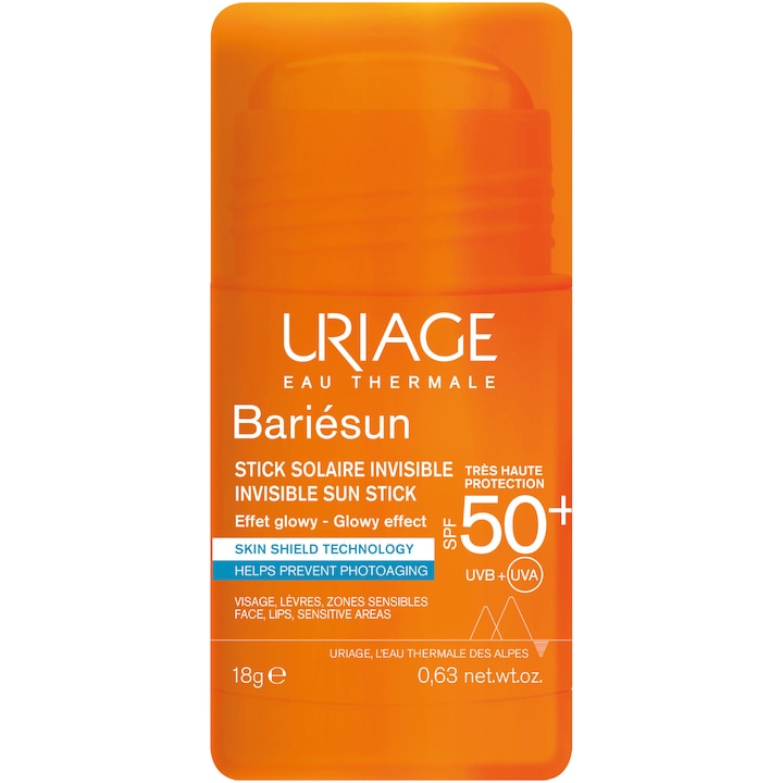 Невидим слънцезащитен стик URIAGE SPF50+ BARIESUN, 18гр