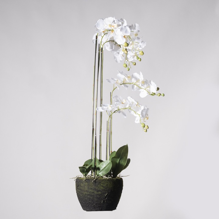 Planta artificiala Phalaenopsis Real Orchid 85cm