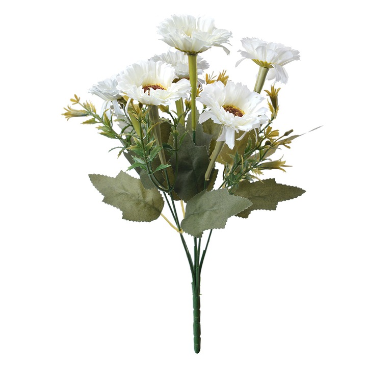 Buchet flori albe verzi 10x10x30 cm