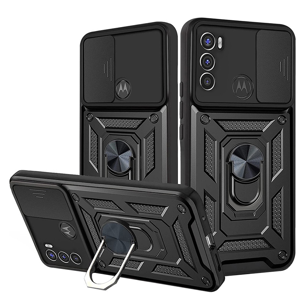 Husa pentru Motorola Moto G71 5G - Techsuit CamShield Series - Black