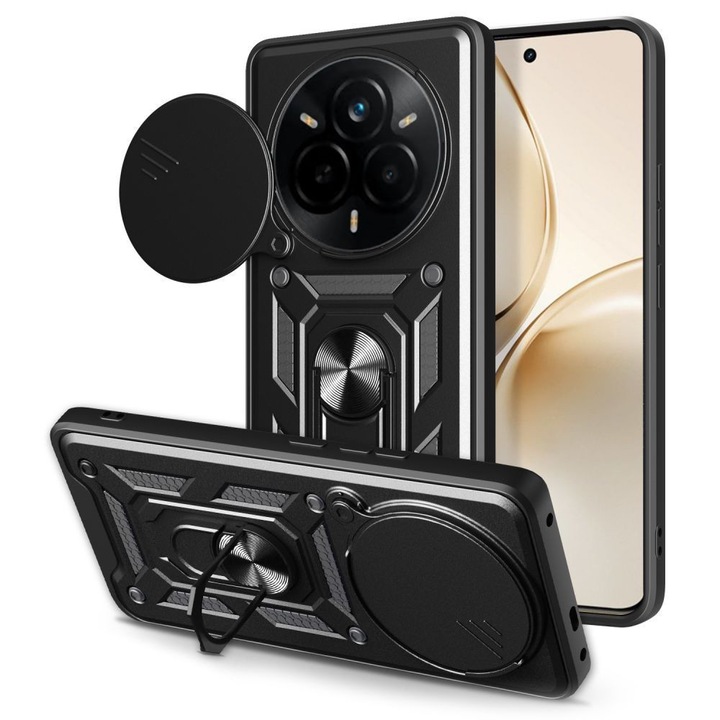 Realme 14 Pro+ tok, S52, poliuretán, fekete