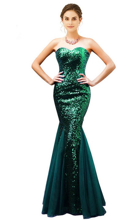 Rochie de ocazie sirena din paiete, 40