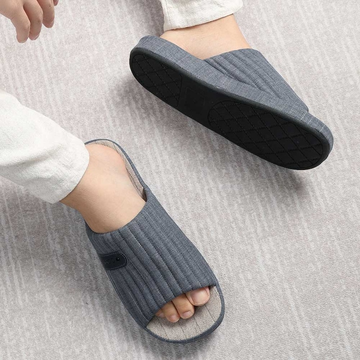 Papuci de barbati, talpa groasa, eleganti, Albastru