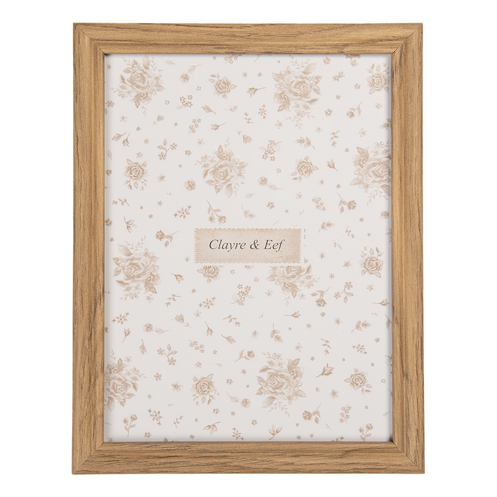 Rama foto masa mdf maro 12x2x17 cm, 10x15 cm