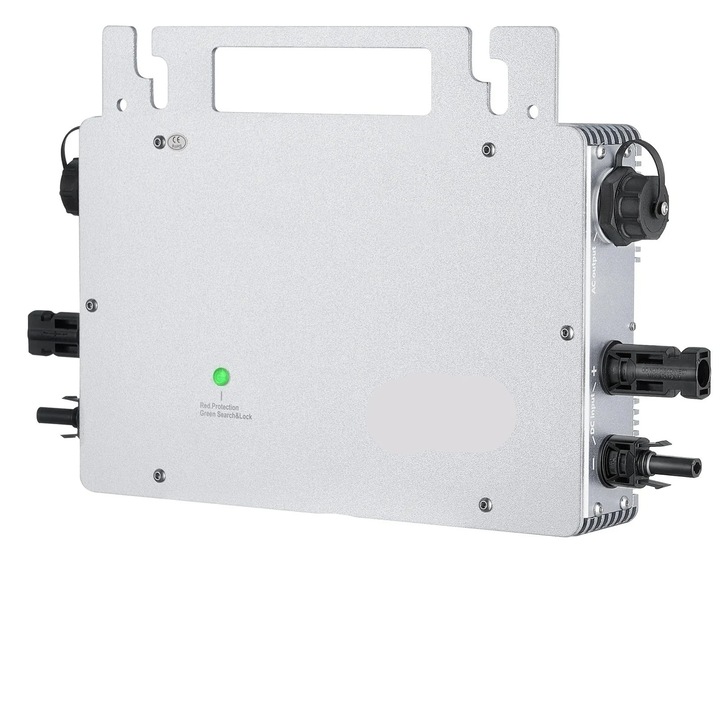 Napelemes mikroinverter, MPPT, IP65 vízálló, 800W, alumíniumötvözet, fekete
