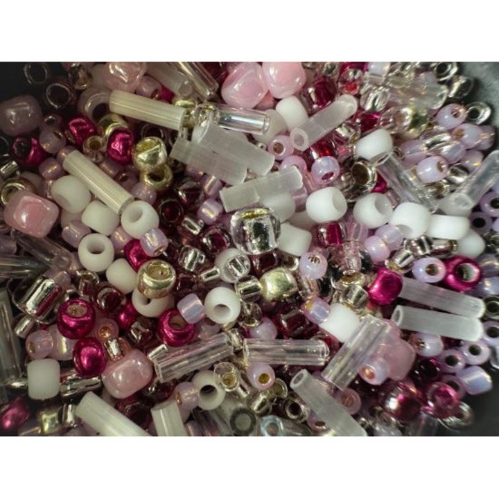 Margele japoneze din sticla pentru bijuterii handmade, mix 3214, 10g