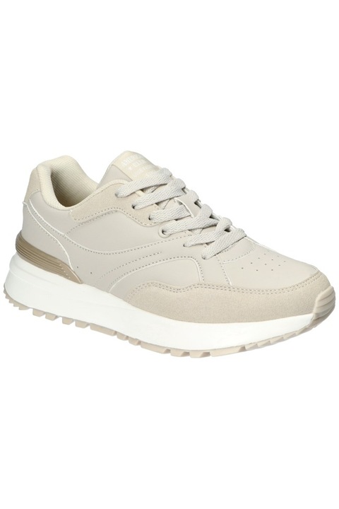 Női cipők, American Club, Aa44, "Memory Foam" rendszerű talpbetét, tornacipő, Bézs