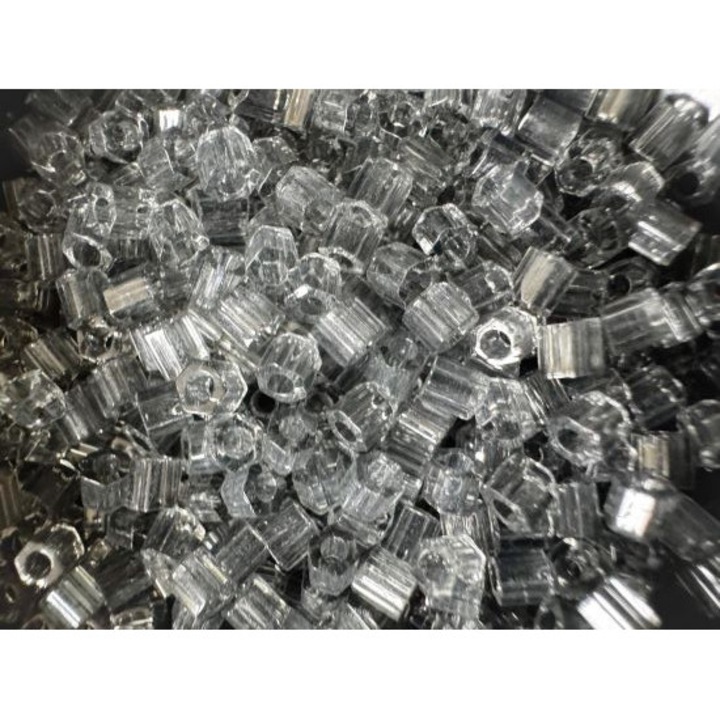 Margele japoneze din sticla pentru bijuterii handmade, hexagonale 8/0, 9, 10g