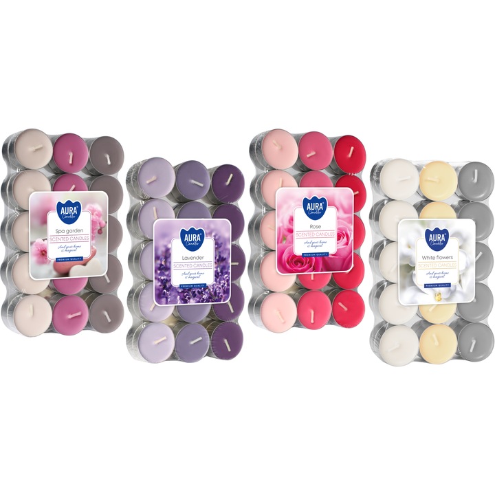 Комплект от 120 ароматни свещи Bispol, ароматни