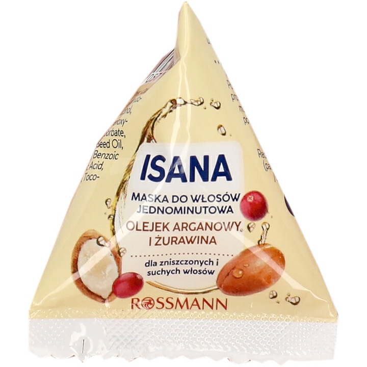 Masca de par Isana cu ulei de argan si zmeura, 25 ml