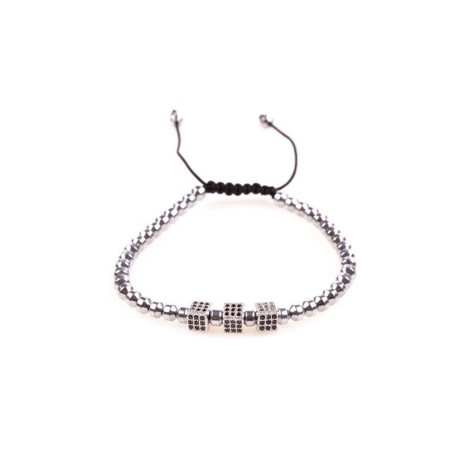 Bratara Silver Lord Cube Bijouxmania