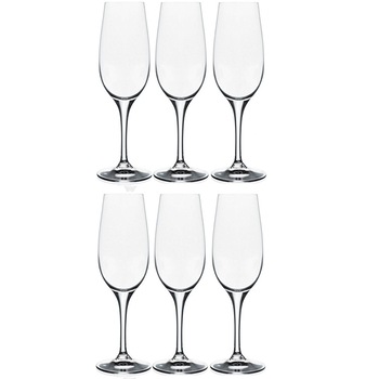 Set 6 pahare cu picior pentru sampanie Rcr Crystal , Daily Set 6 pahare cu picior pentru sampanie Rcr Crystal , Daily