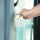 Ключодържател за приятелство, Zeaicos, дизайн призрак, сребрист, от неръждаема стомана