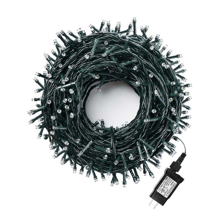 Timeless Tools 120 LED-es karácsonyi fényfüzér, 15 méter, 8 mozgó beállítással, Meleg fehér