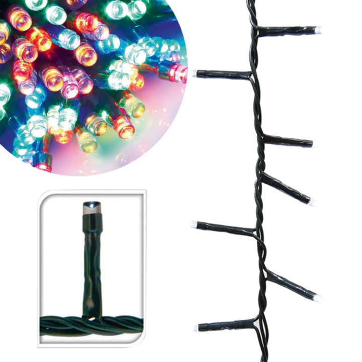 Timeless Tools 480 LED-es karácsonyi fényfüzér, 51 méter, 8 mozgó beállítással, Színes