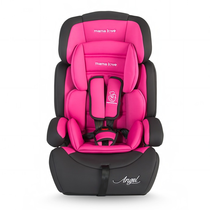 Mama Love Angel 9-36kg biztonsági autósülés - fekete/pink