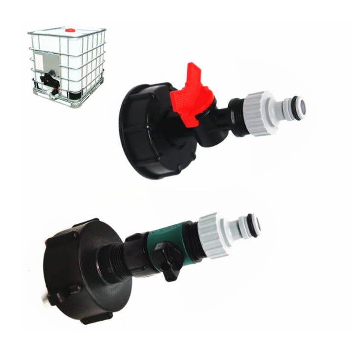 AMRINUGL golyóscsap, IBC fedéllel, időjárásálló, állítható termosztáttal, 30x30cm