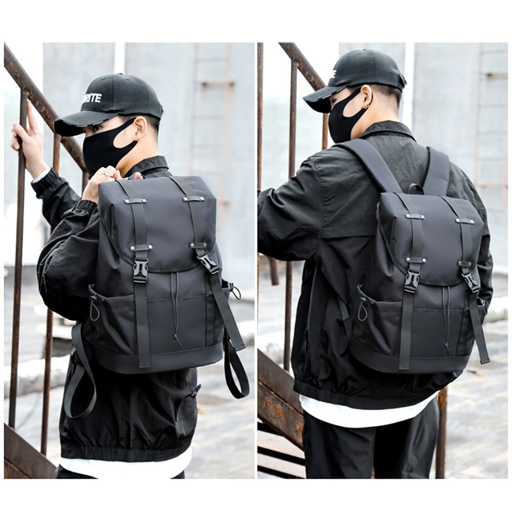 Rucsac stilat pentru laptop 16.5 inch, impermeabil, cu compartiment principal, compartiment pentru laptop, 2 buzunare mici, 2 buzunare laterale