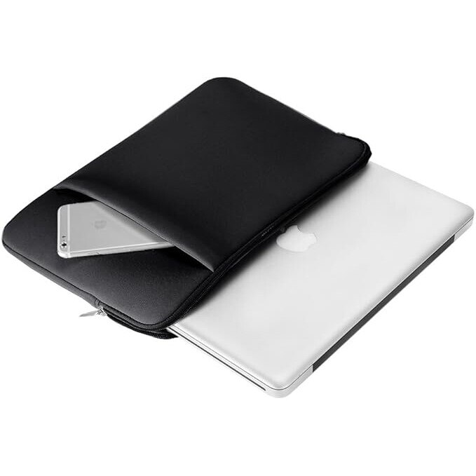 Husa laptop 14 inch, Enforose, impermeabila, interior moale antisoc, neagra