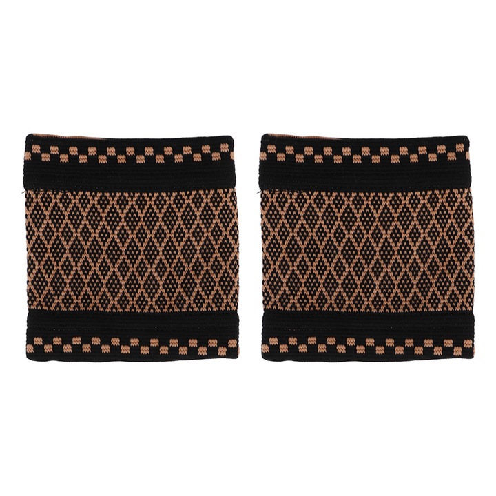 Set 2 suporturi ortopedice, material elastic, maro/negru