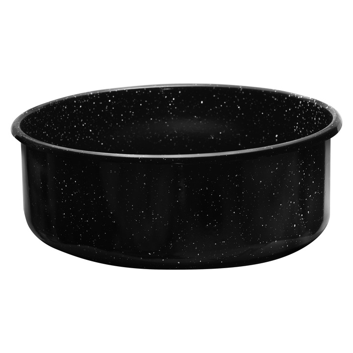 Тава кръгла, 28см, h11, дълбока, черна
