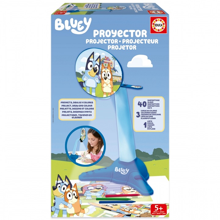 Rajzprojektor gyerekeknek, Educa, Bluey