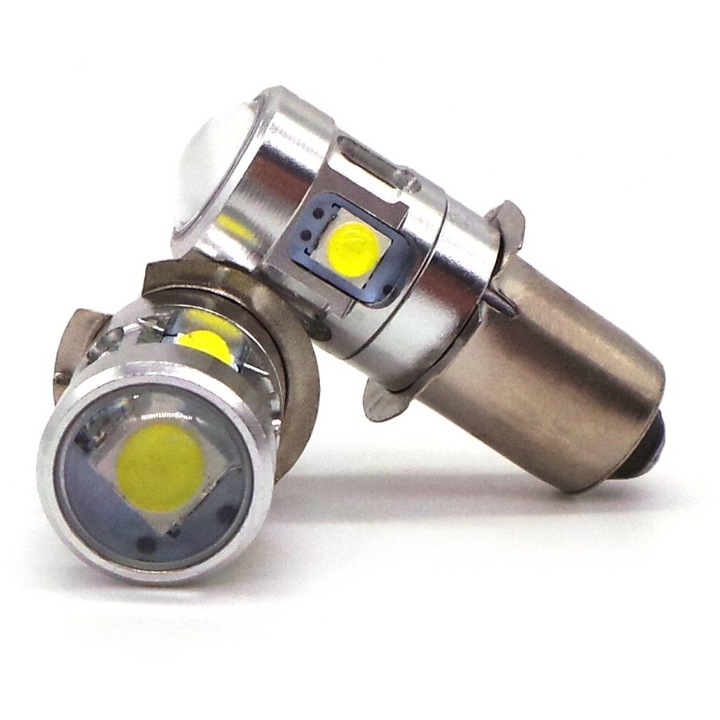 Комплект LED крушки, motoLEDy, PX13.5, P13, P13.5s, светодиодни, 4.5V, за фенерчета, 2 бр