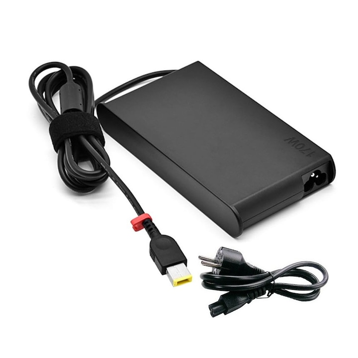 Зарядно за лаптоп Lenovo 20V 8.5A 170W, конектор 4.5x3.0x11.0mm, модели 5A10J46694, 5A10J75115, ADL170NDC3A, ADL170NLC3A, ADL170SDC3A, ADP-170CB B, ADP-170ZB, SA10M42720, тънка формат