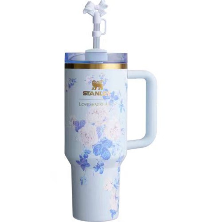 Термос чаша Stanley, От неръждаема стомана, Ефективна изолация, 1180 ml, Синьо