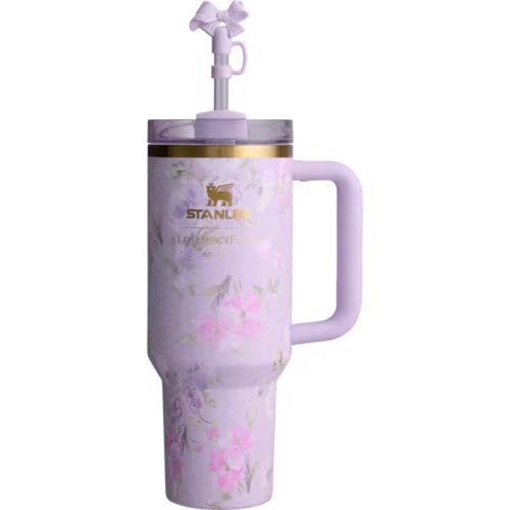 Термос чаша Stanley, От неръждаема стомана, Ефективна изолация, 1180 ml, Лилаво