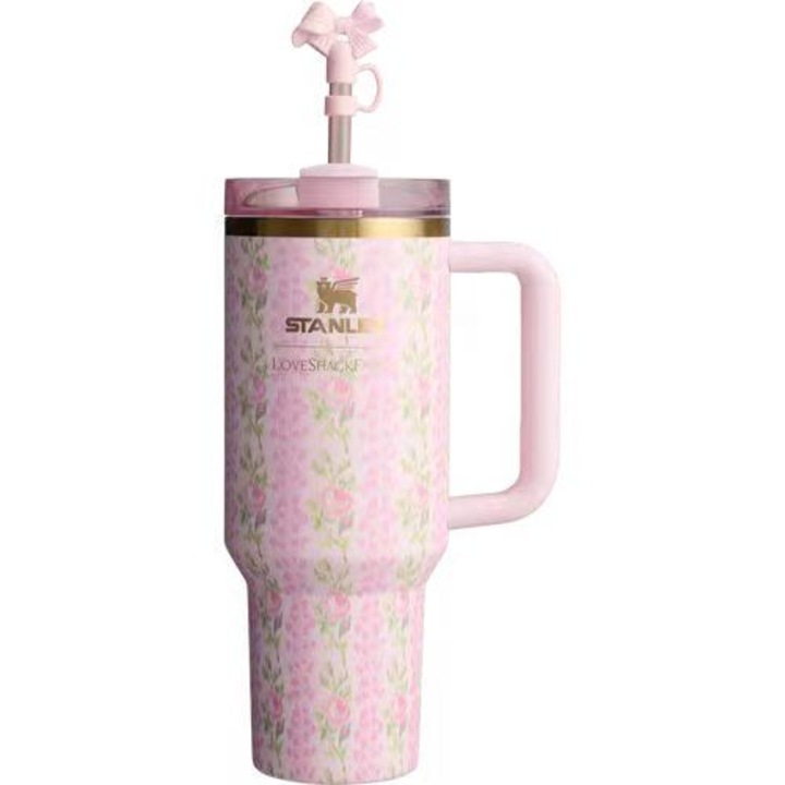 Термос чаша Stanley, От неръждаема стомана, Ефективна изолация, 1180 ml, Розово