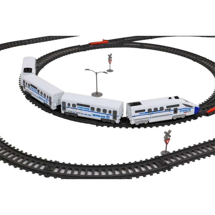 Комплект играчка влакче, 70 елемента, 900 см, многоцветен, 4+ години