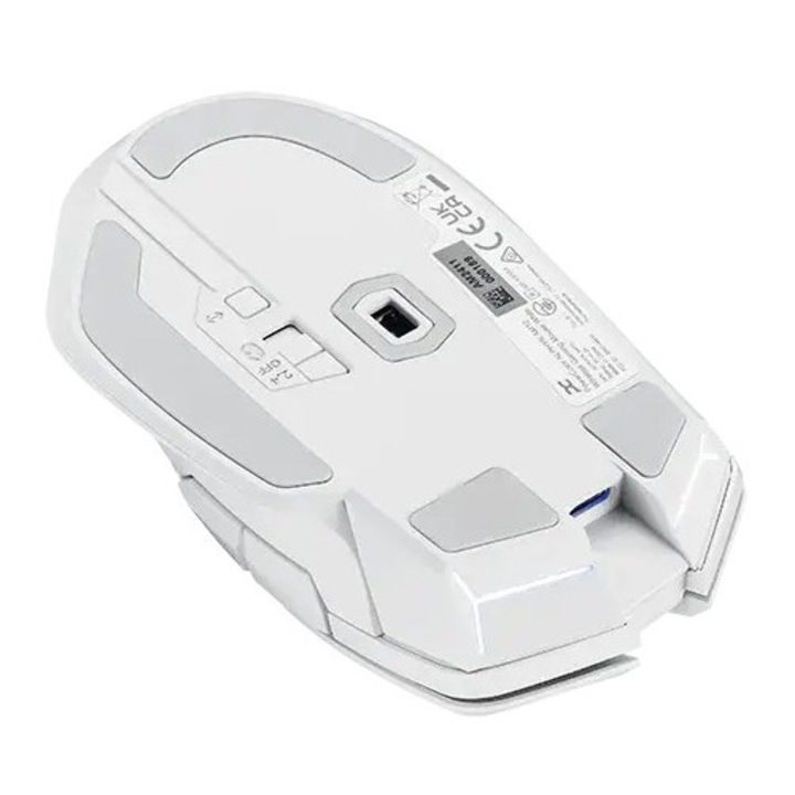 Egér Gaming vezeték nélküli egér PowerColor ALPHYN AM10 - Fehér AM10-WHITE