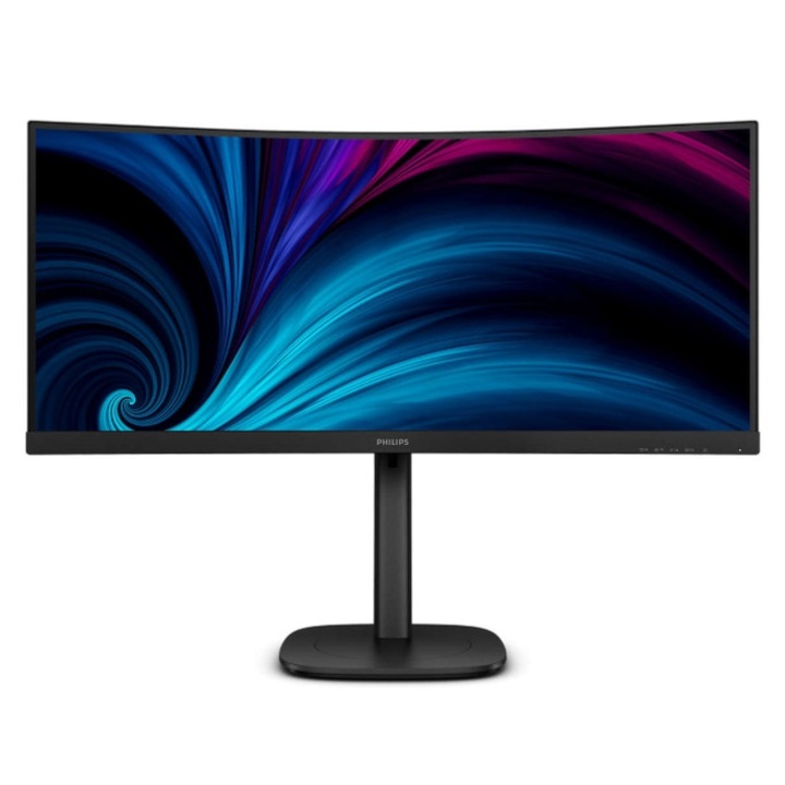 Монитор Philips 34B2U3600C, 34" Curved 1500R, VA, WLED, 3440x1440@120Hz, 4ms GtG, 300cd m/2, 3500:1, 50M:1 DCR, Adaptive Sync, FlickerFree, SoftBlue, 5Wx2, Tilt, Height Adjust, Swivel, HDMI, DP, USB hub 34B2U3600C