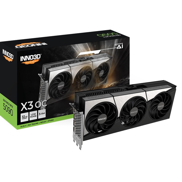 Видео карта Inno3D GeForce RTX 5090 32GB GDDR7 X3 OC N50903-32D7X-17593928