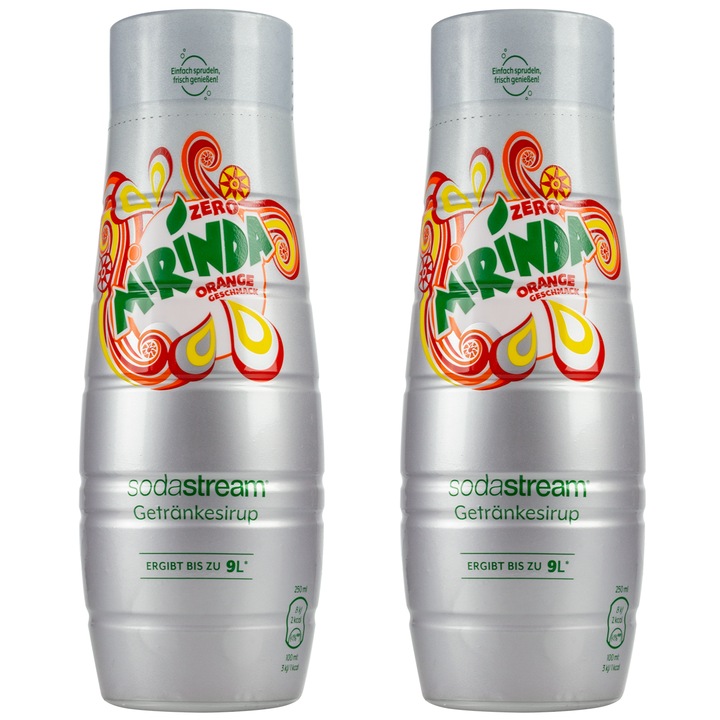 Szirup SodaStream Mirinda cukormentes, 440ml, 2 db