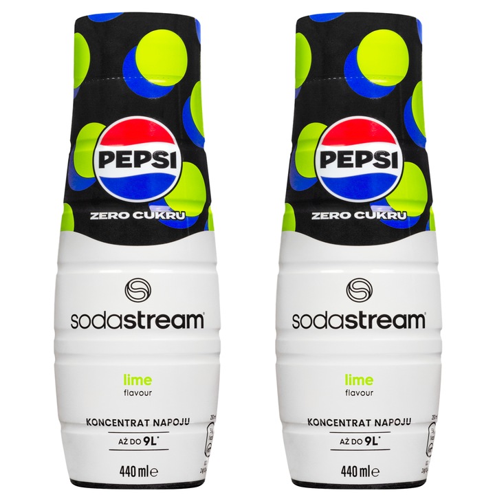 Szirup SodaStream Pepsi MAX Lime, 440ml, 2 db