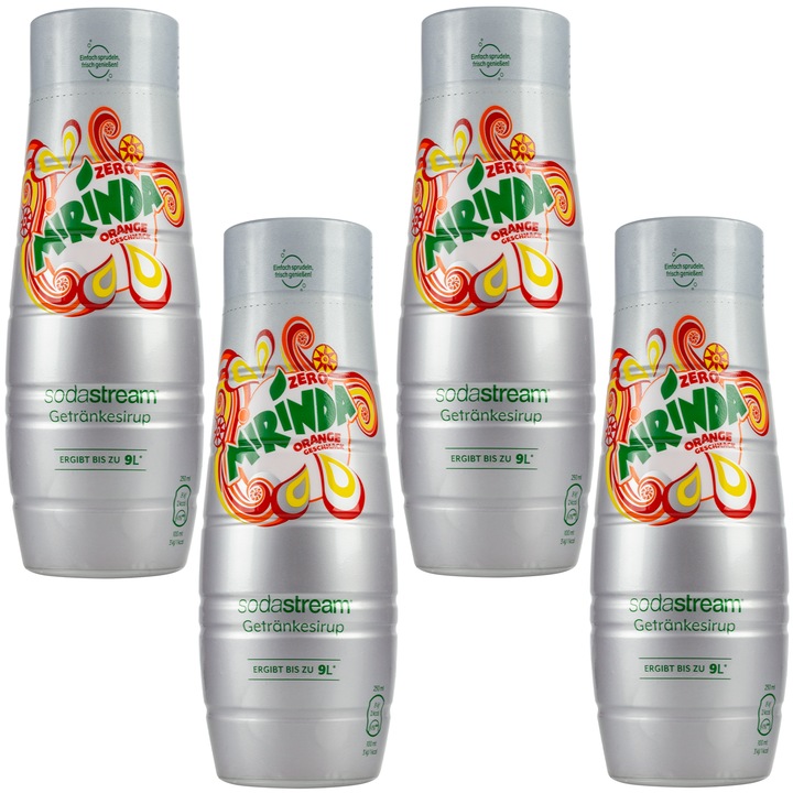 Szirup SodaStream Mirinda cukormentes, 440ml, 4 db