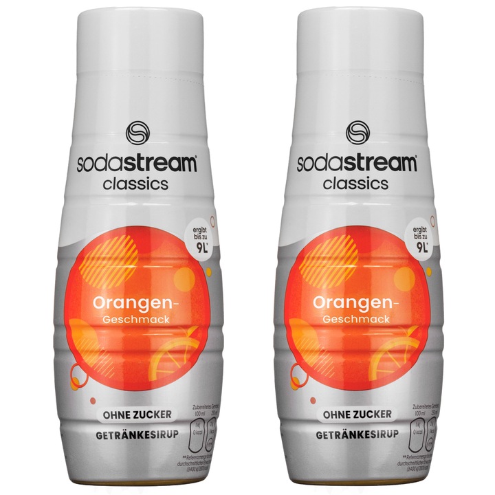 Szirup SodaStream Narancs cukor nélkül, 440ml, 2 db